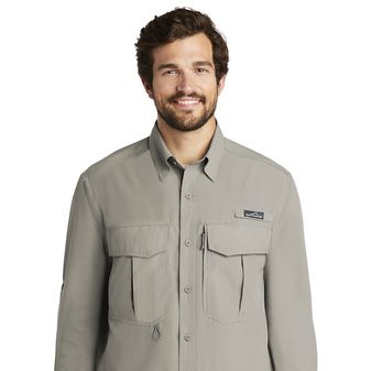 Men's Long Sleeve Button-Down Fishing Shirt